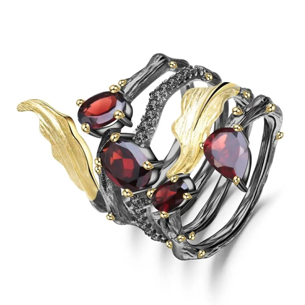 Vintage Neo-Gothic Amethyst Ring | 925 Sterling Silver (2.26Ct)
