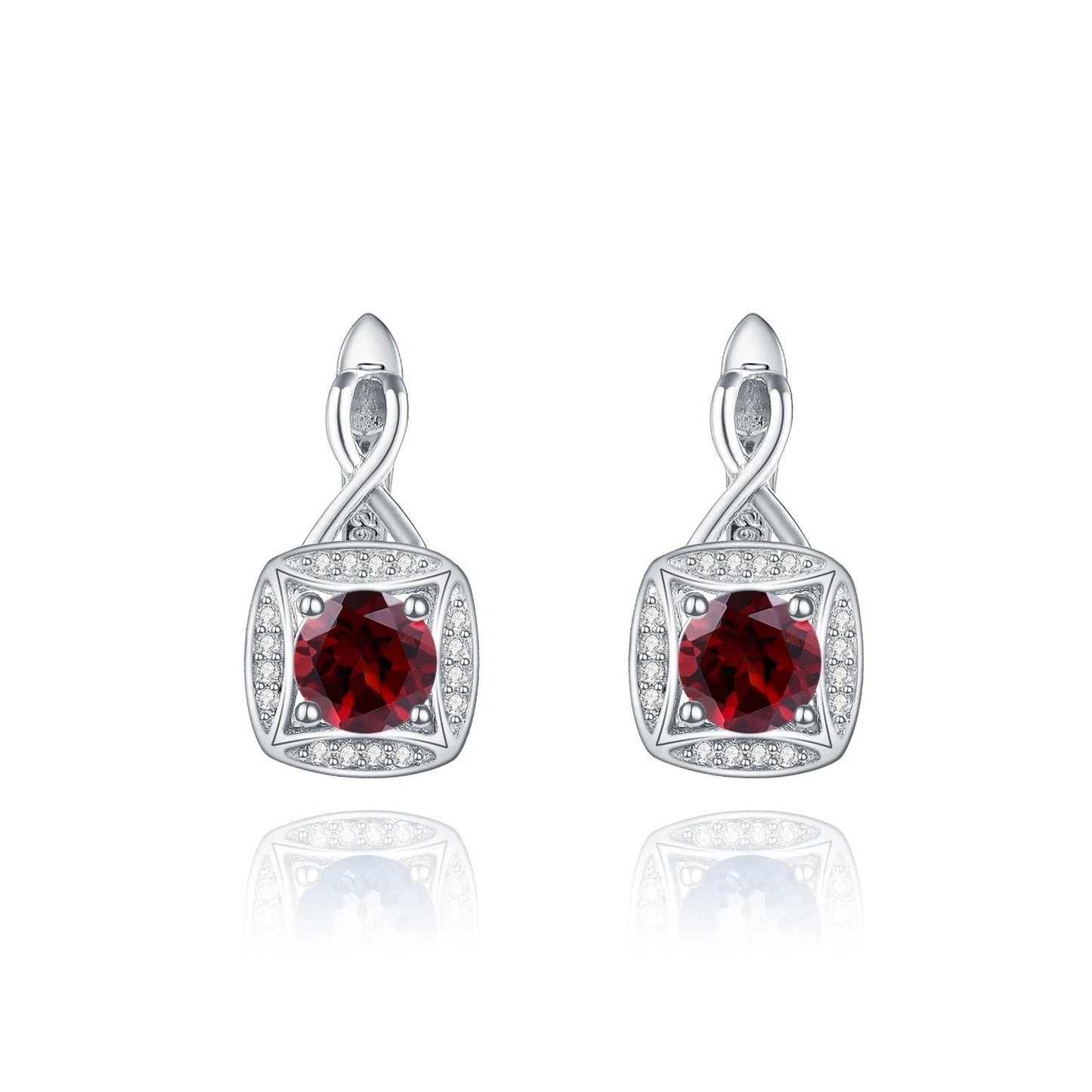 Natural Sky Blue Topaz Infinity Drop Earrings | 925 Sterling Silver | Luxury Gold Palace