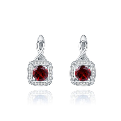 Natural Sky Blue Topaz Infinity Drop Earrings | 925 Sterling Silver | Luxury Gold Palace