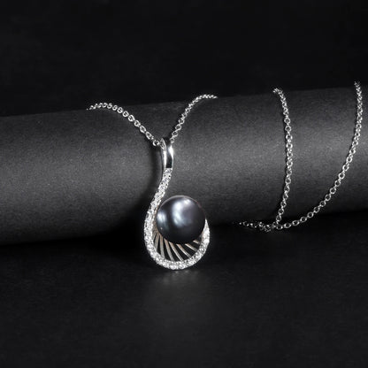 Classic 10mm Freshwater Pearl Pendant | 925 Sterling Silver | Luxury Gold Palace