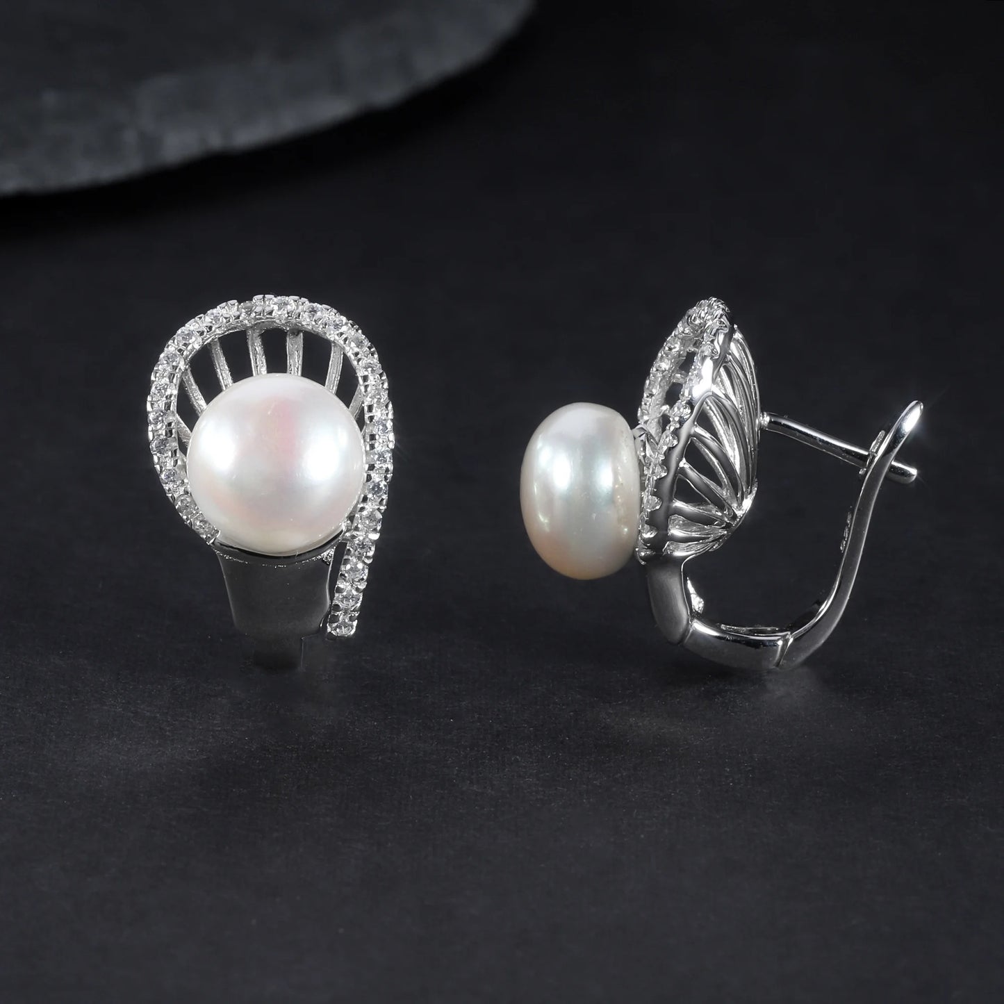 Classic 10mm Freshwater Pearl Pendant | 925 Sterling Silver | Luxury Gold Palace