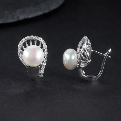 Classic 10mm Freshwater Pearl Pendant | 925 Sterling Silver | Luxury Gold Palace